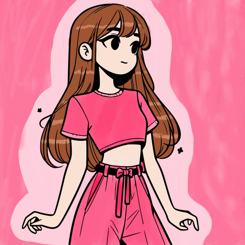 girl in a cute crop top