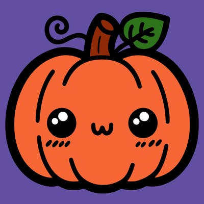 simple halloween pumpkin cute