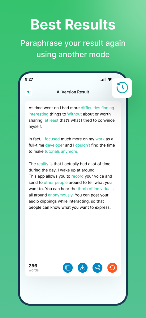 Paraphrase Tool - Rewrite Text - Education App | MWM