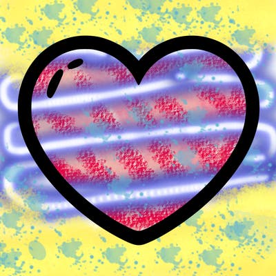 a blank heart