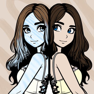 a realistic girl split