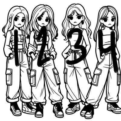 2 teen girls wearing baggy cargo jeans and crop tops