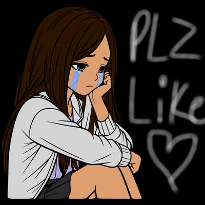 a realistic girl with depression