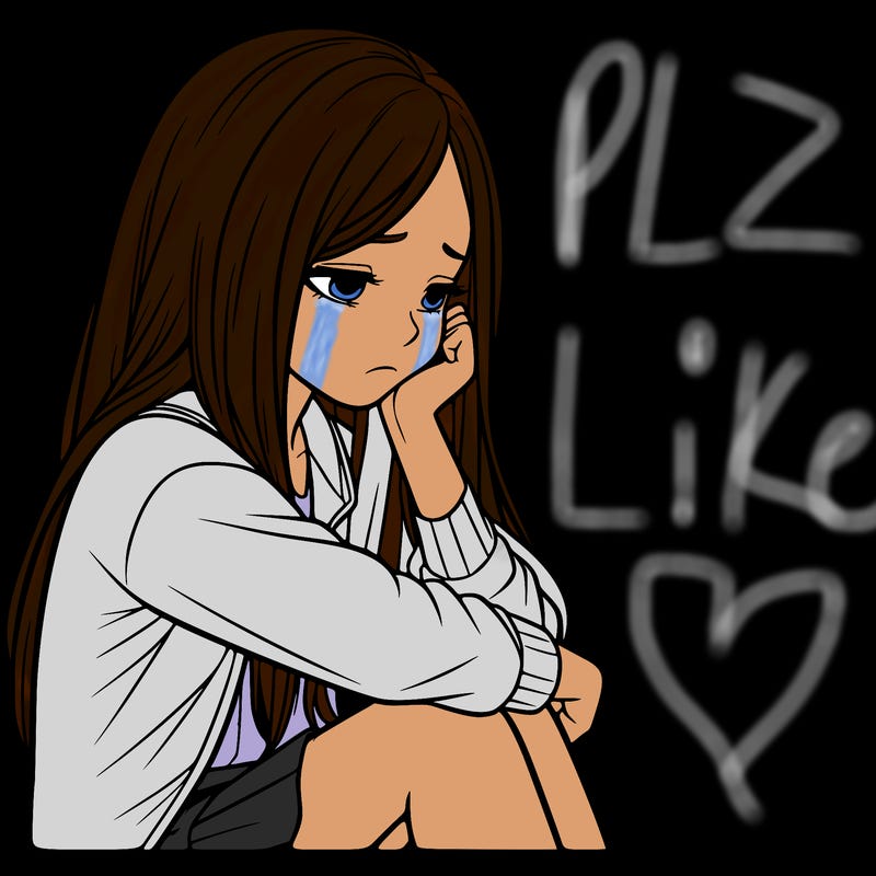 a realistic girl with depression