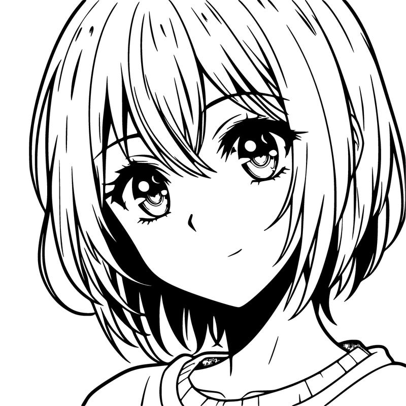 realistic person anime