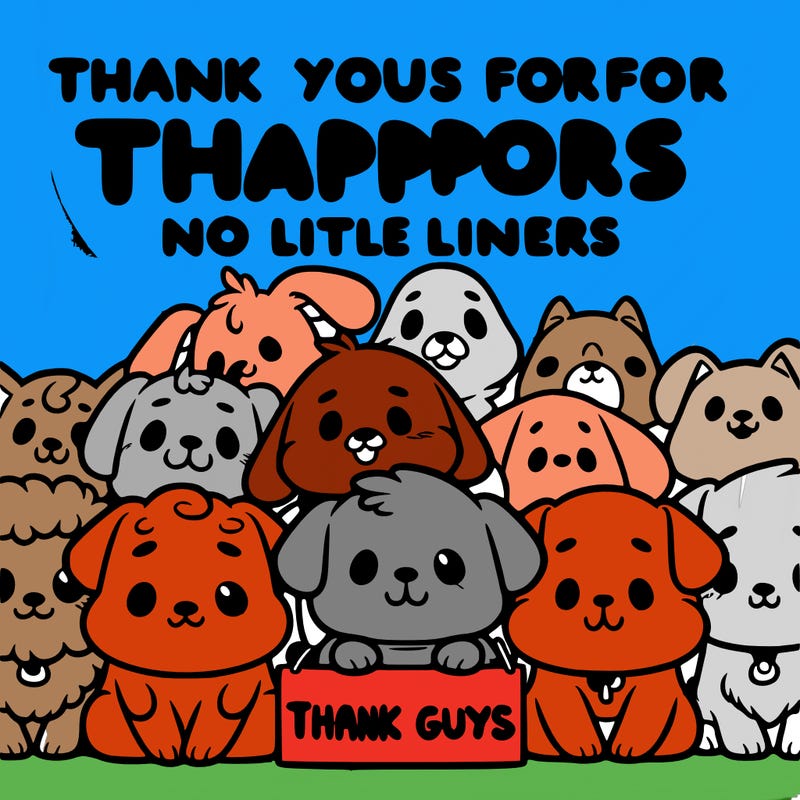 thank you guys for all your support dog