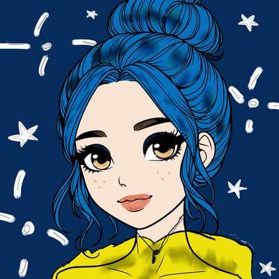 realistic pretty girl with hair in bun