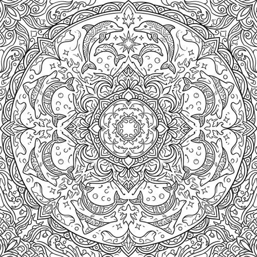Dolphin Mandalas
