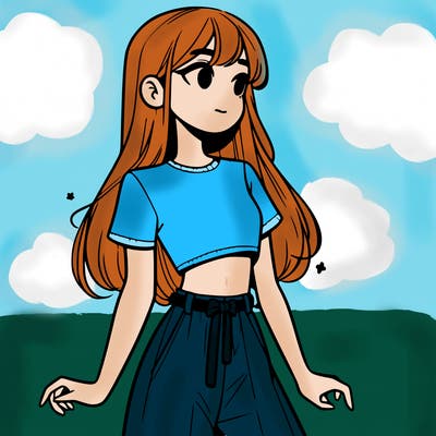 girl in a cute crop top