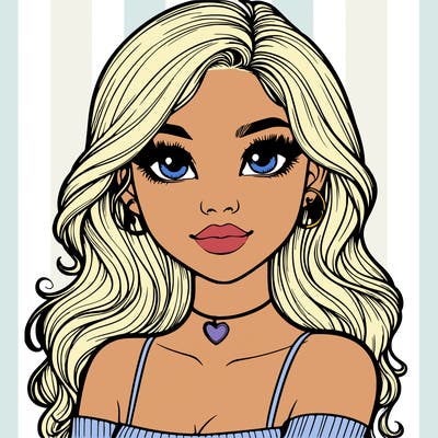 realistic pretty girl