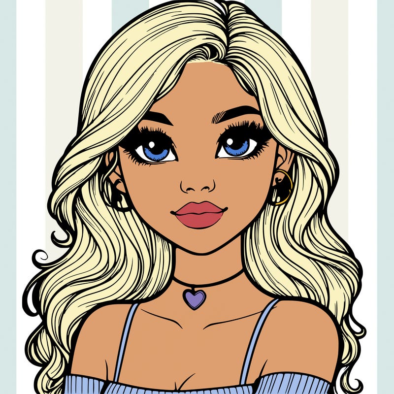 realistic pretty girl