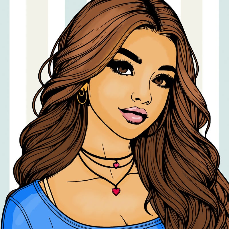 detailed realistic girl