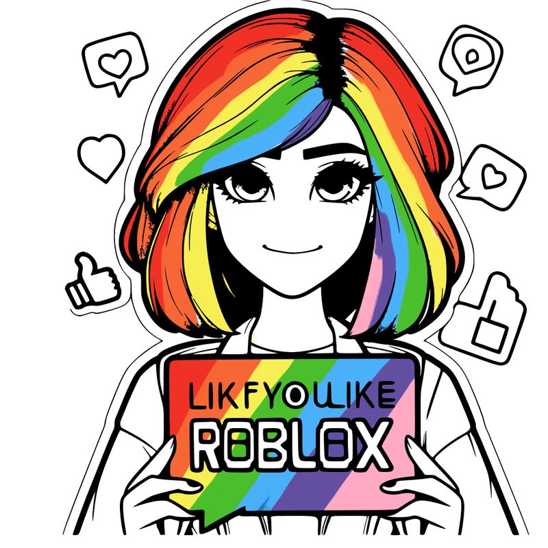 realistic girl saying like if you like roblox