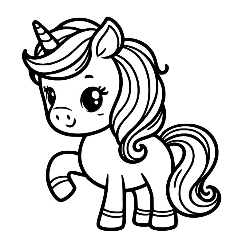 a cute, easy unicorn