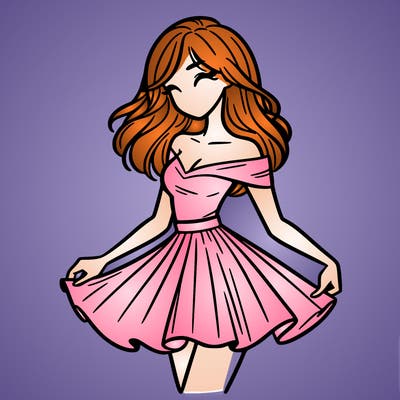 woman in skirt
