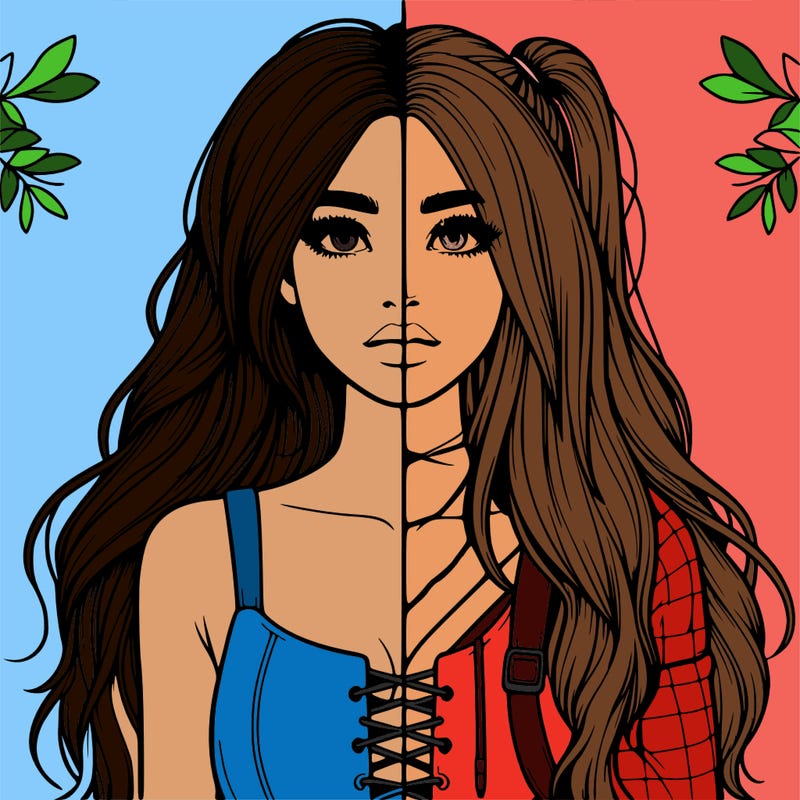 realistic girl split
