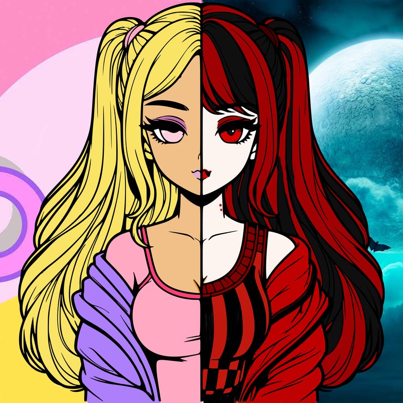 realistic girl split