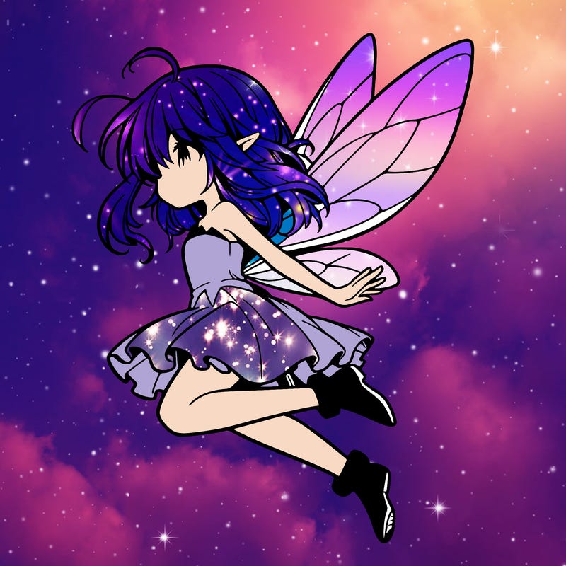 manga fairy flying