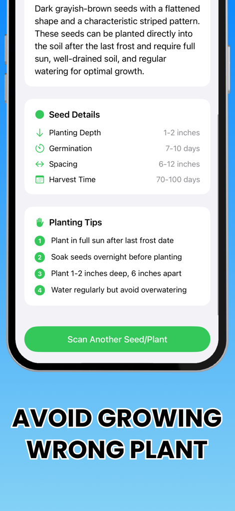 Seed identifer Ai Scanner - Reference App | MWM