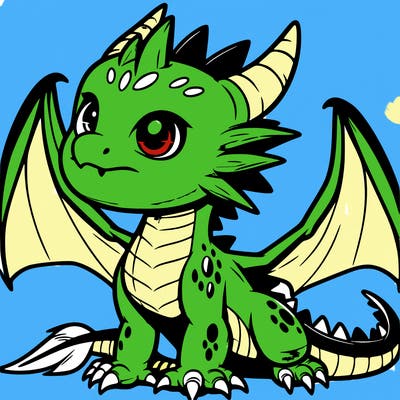 fierce baby night dragon