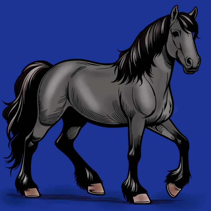 realistic horse