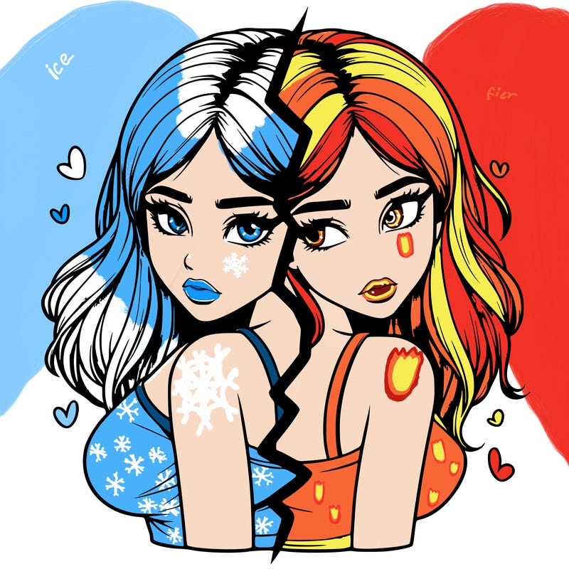 realistic girl split