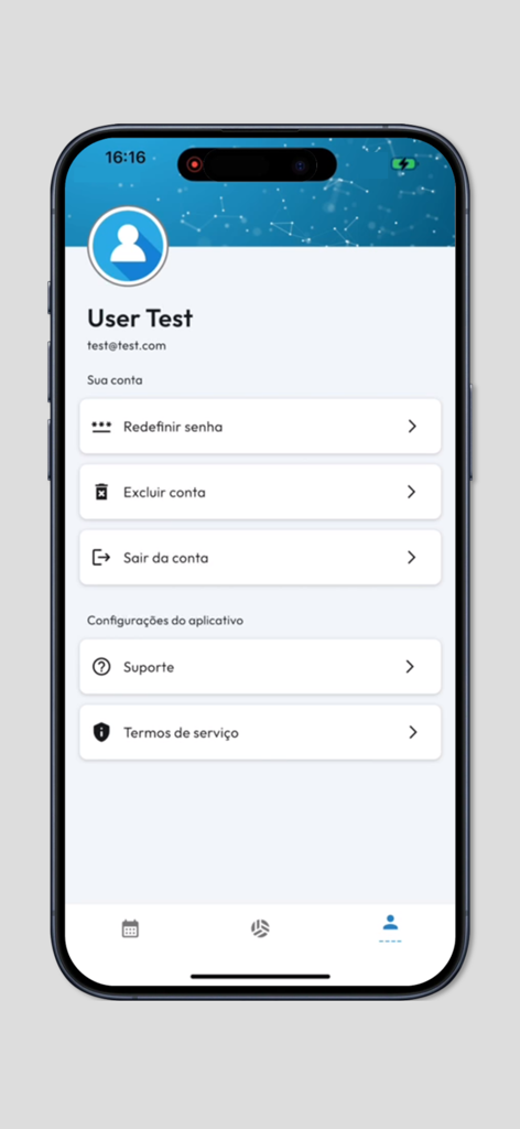Recplay - Recplay app user profile and account settings screen