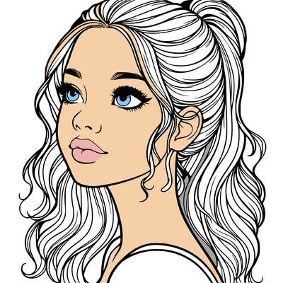 beautiful realistic girl