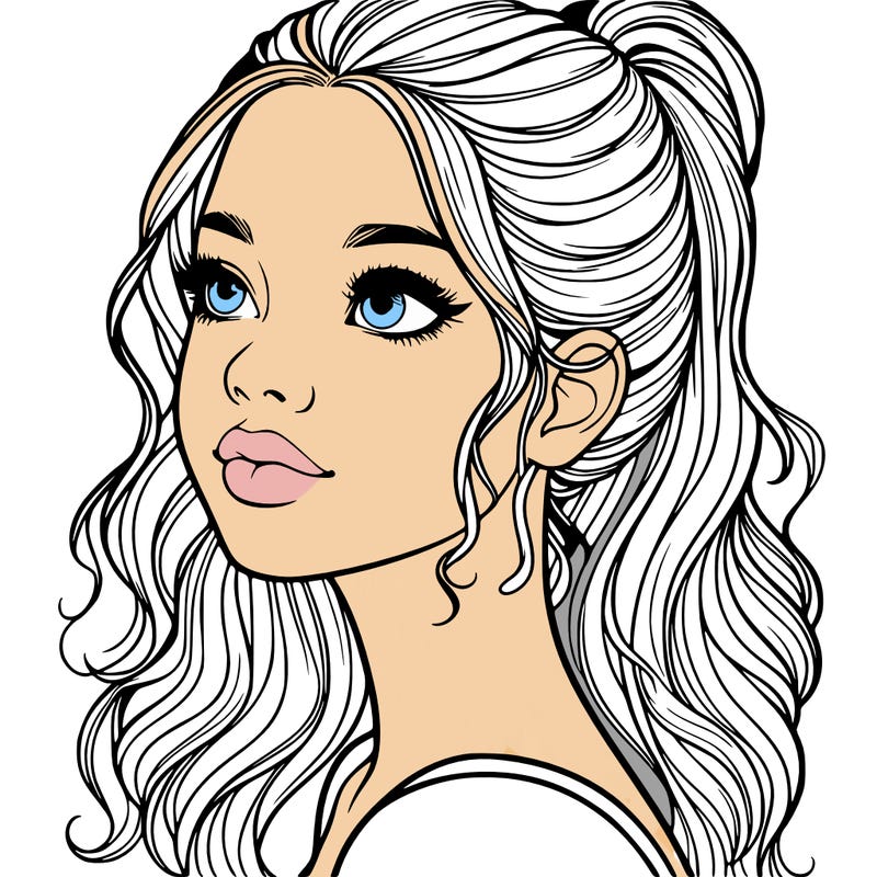 beautiful realistic girl