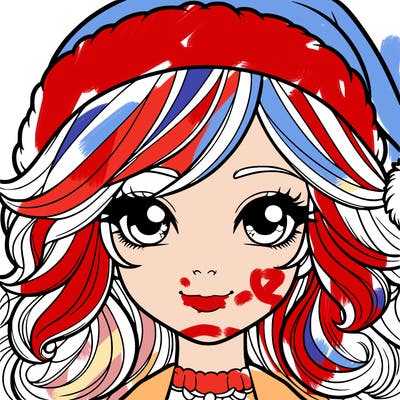 realistic christmas girl