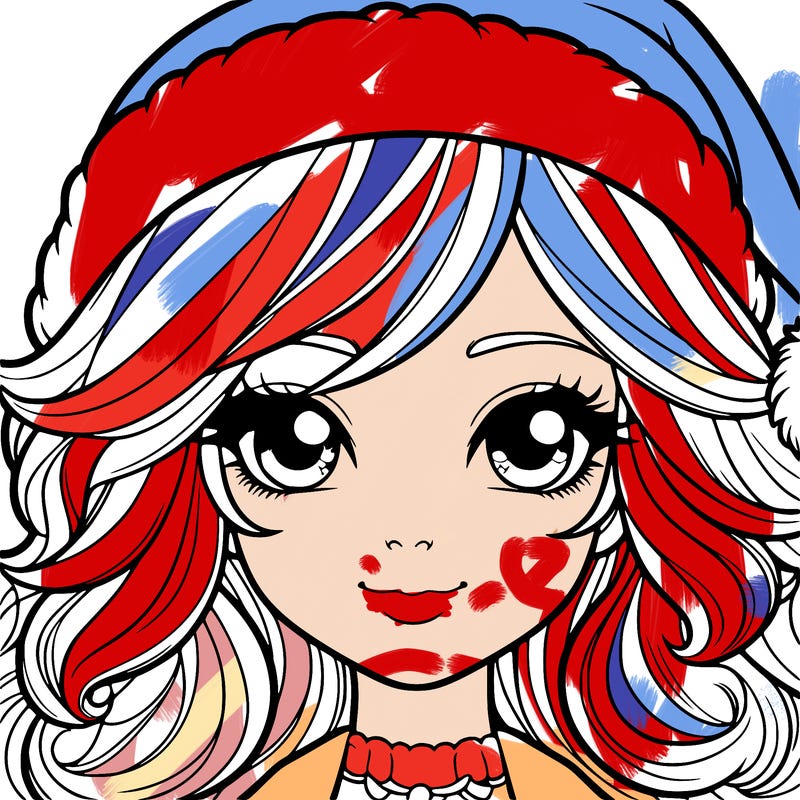 realistic christmas girl