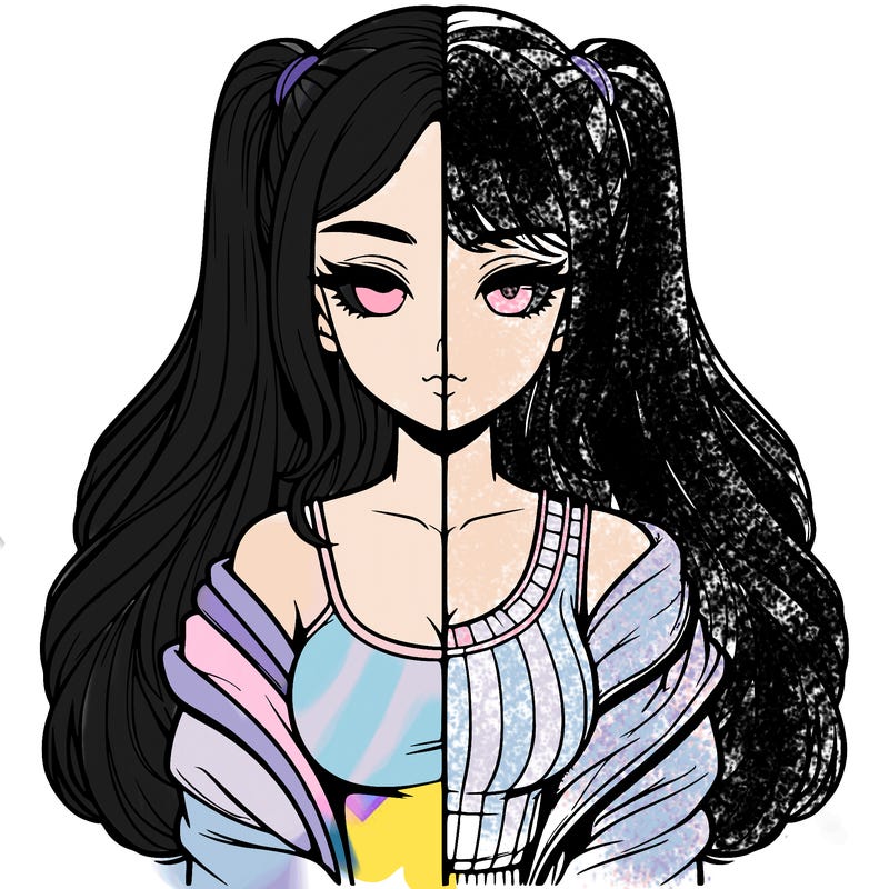 realistic girl split