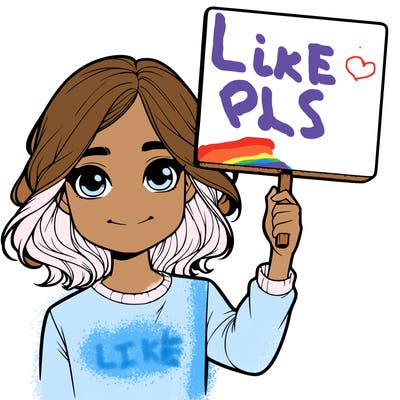 realistic girl holding up a sign