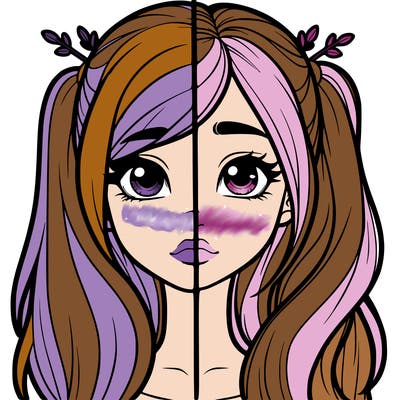 realistic girl split