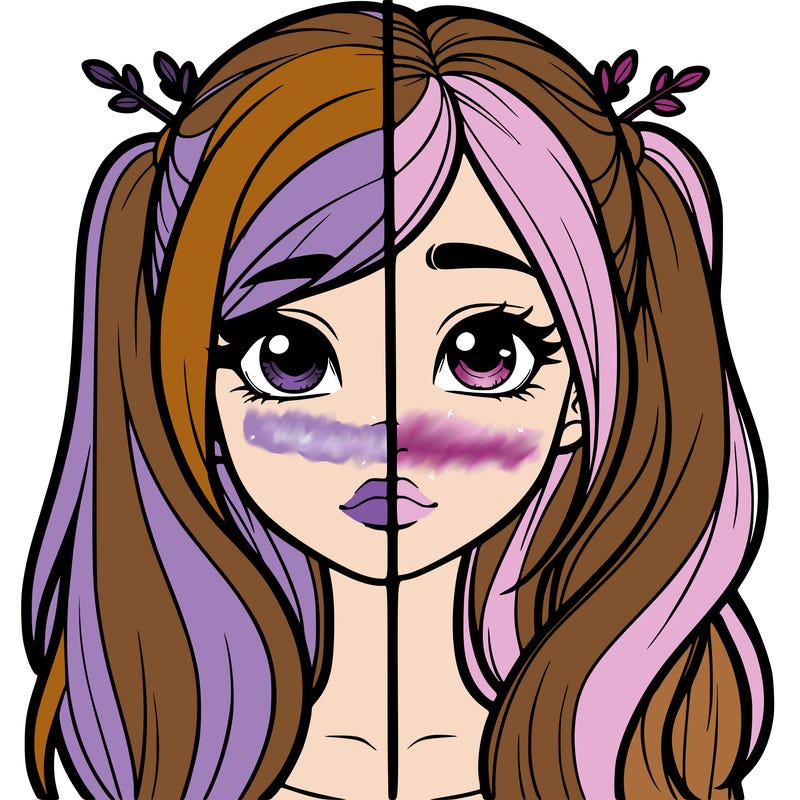 realistic girl split