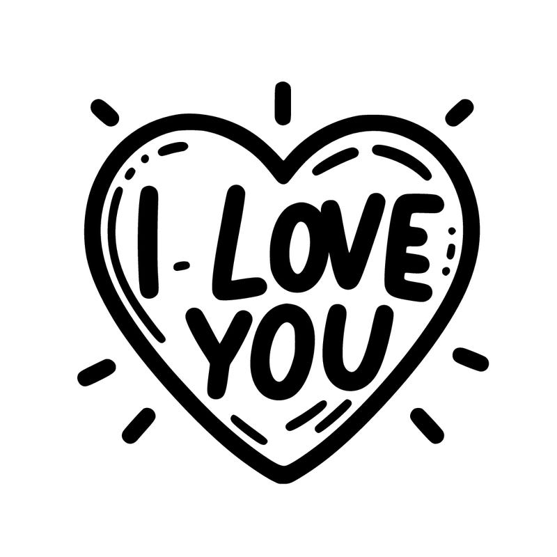 i love you in a big heart