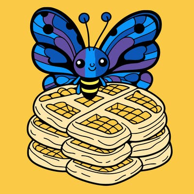 butterfly waffles
