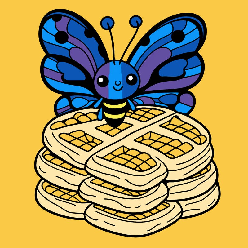 butterfly waffles