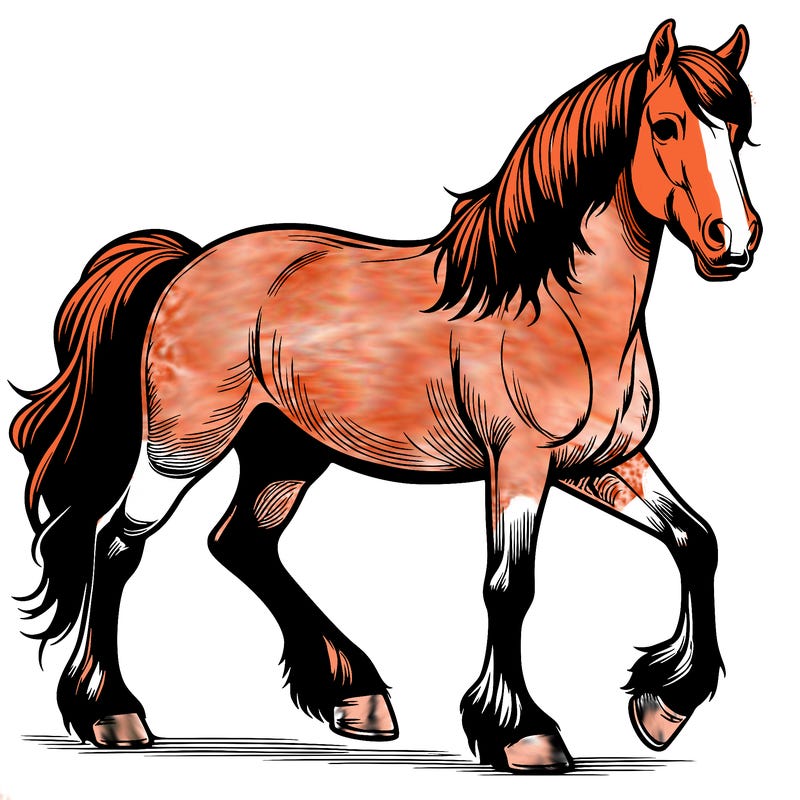 realistic horse