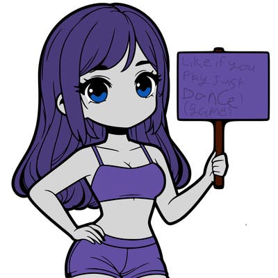 girl in a cute crop top holding a blank sign