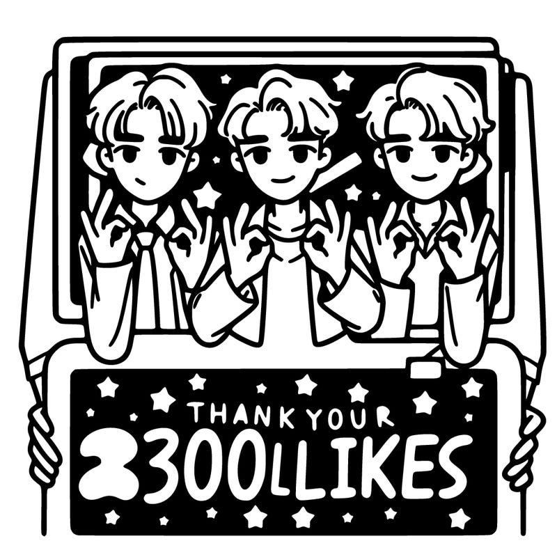 thank you for 300 likes