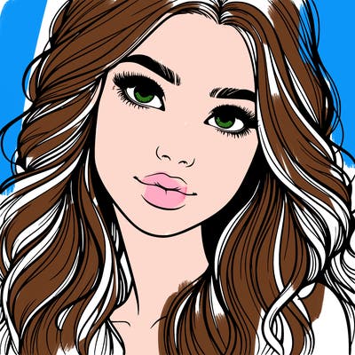 beautiful realistic girl