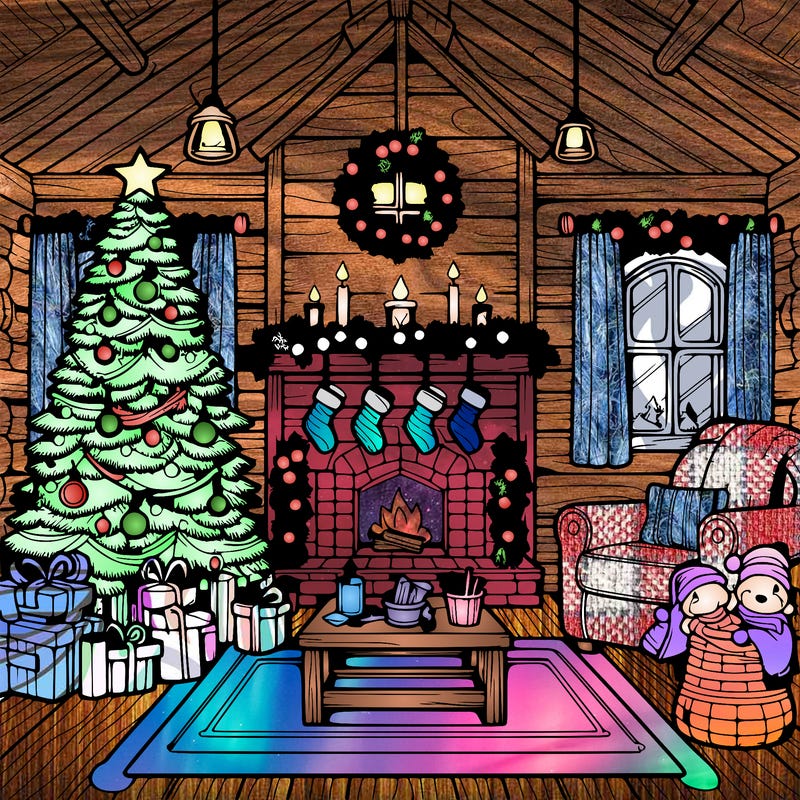 christmas house interior