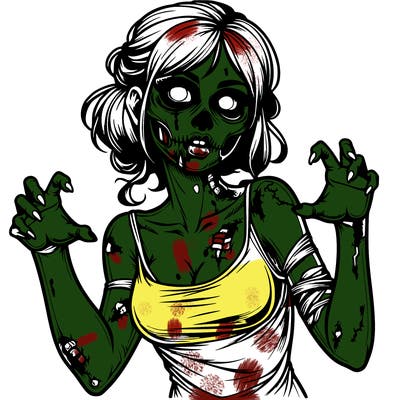 realistic zombie girl