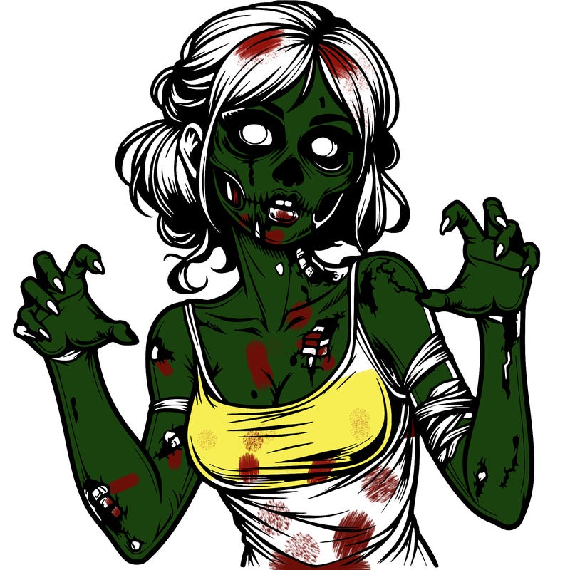 realistic zombie girl