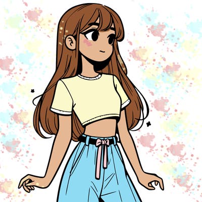 girl in a cute crop top