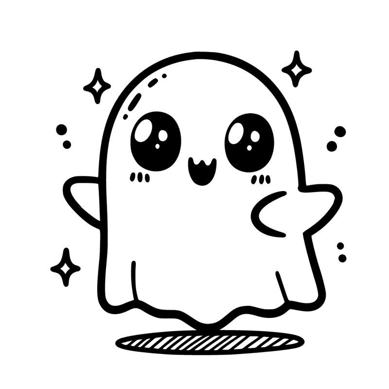 a cute ghost
