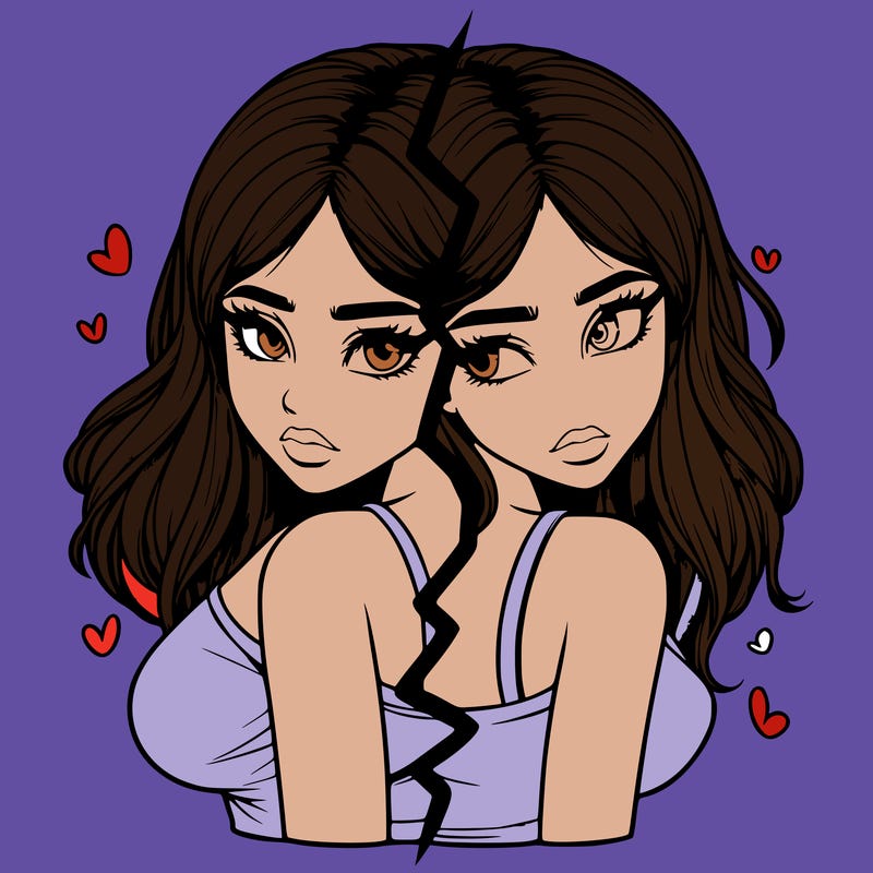 realistic girl split