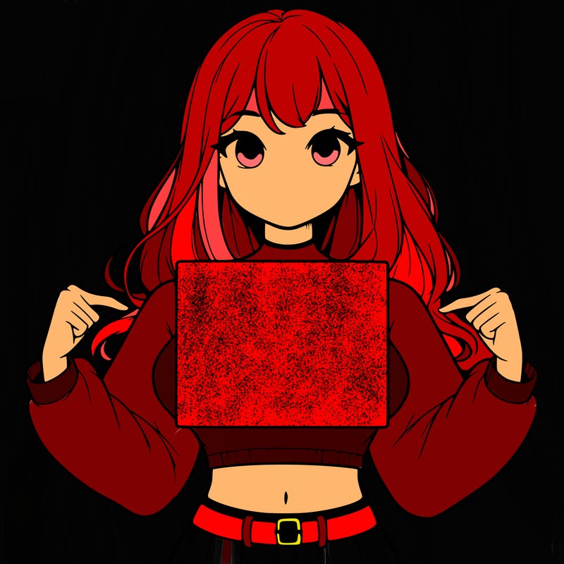 girl holding a blank sign in a long sleeve crop top