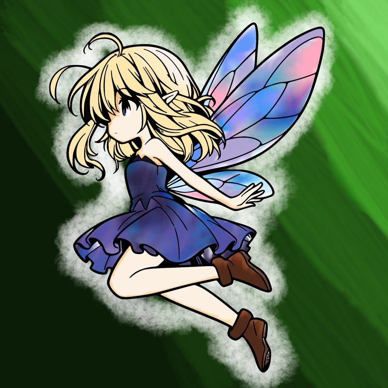 manga fairy flying